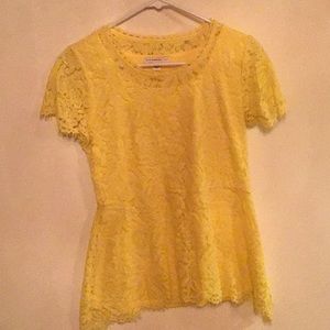 Bright yellow Isaac Mizrahi tunic